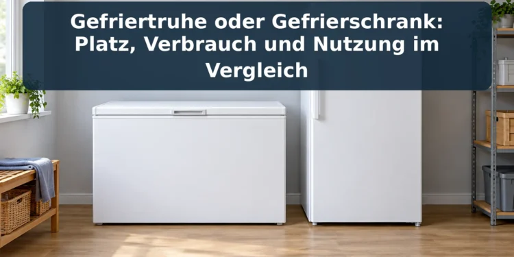 Gefriertruhe oder Gefrierschrank: Platz, Verbrauch und Nutzung im Vergleich – Gefriertruhe und Gefrierschrank als Symbolbild