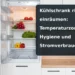 Geöffneter Kühlschrank mit Gemüse – Kühlschrank richtig einräumen: Temperaturzonen, Hygiene und Stromverbrauch