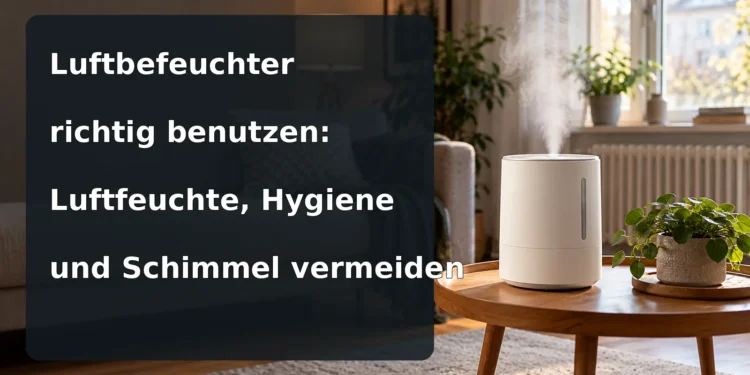 Luftbefeuchter im Wohnraum – Luftbefeuchter richtig benutzen: Luftfeuchte, Hygiene und Schimmel vermeiden