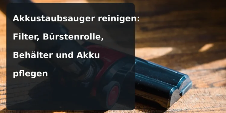 Bodendüse eines Akkustaubsaugers; Titel: Akkustaubsauger reinigen: Filter, Bürstenrolle, Behälter und Akku pflegen