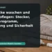 Gefaltete Heizdecke mit abnehmbarem Regler; Titel: Heizdecke waschen und richtig pflegen: Stecker, Waschprogramm, Trocknung und Sicherheit
