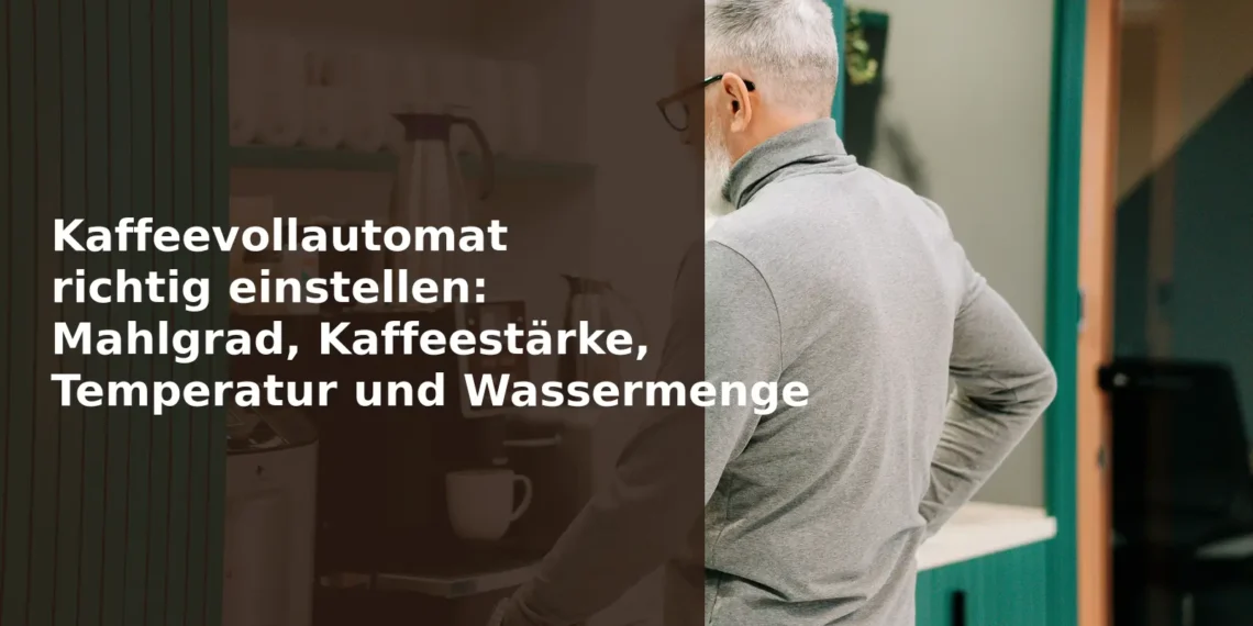 Kaffeevollautomat richtig einstellen: Mahlgrad, Kaffeestärke, Temperatur und Wassermenge