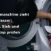 Geöffnete Frontlader-Waschmaschine; Titel: Waschmaschine zieht kein Wasser: Zulauf, Sieb und Aquastop prüfen